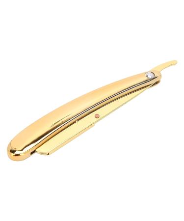 Premium Gold Stainless Steel Men's Hand Razor for Barbers & Home Use - No Blade Included - Buy Online on GoSupps.com
