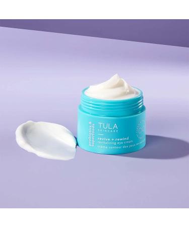 TULA Revive & Rewind Eye Cream 0.5 oz - Smooth Fine Lines, Dark Circles & Puffiness - Buy Online on GoSupps.com