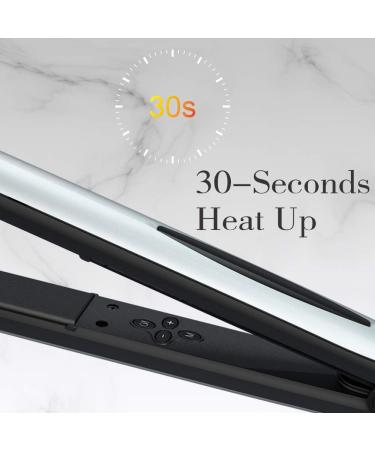 Professional 1 Inch Ionic Ceramic Hair Straightener - LED Digital Display & Temperature Control (284 to 446 ) - Auto Shut Off | International Shipping - Buy Online on GoSupps.com