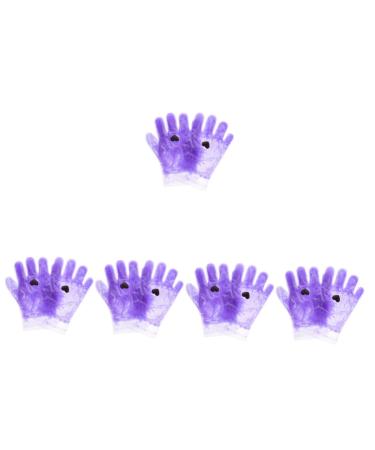 POPETPOP 5 Pairs Hand Wax Set Foot Wax Set Paraffin Bags Clear Moisturizing Gloves Hand Care Gloves Sheer Gloves Mitts Covers Moisturizing Hand Gloves Simple Heating Heater