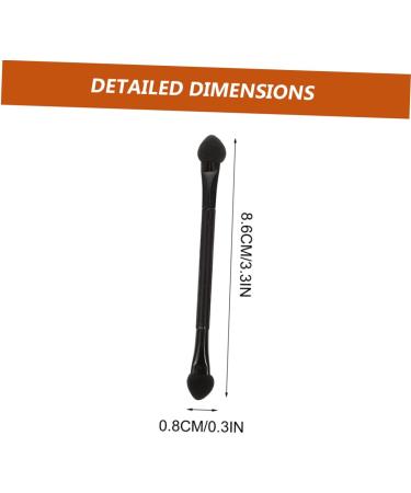 Baluue 25 Pcs Double Ended Eye Shadow Stick Makeup Beauty Tool Kits Eyeshadow Sponge Brush Plastic Black - Buy Online on GoSupps.com