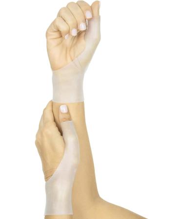Vive Gel Thumb Wrist Support (Pair) - Waterproof Wrist Brace for Arthritis, Dequervains, Tenosynovitis, Sprains - Hand Stabilizer for Tendonitis - White - Buy Online on GoSupps.com