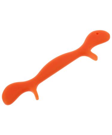 NUOBESTY Correcteur de Sourire en Silicone Orange Excerceur Facial Compact pour Entra nement Oral et Muscles des L vres Outil D exercice du Visage pour Am lioration Prononciation
