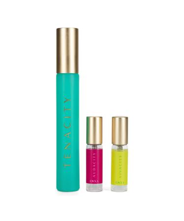 Audacity Fragrance Discovery Set - Perfumes for Women with Sweet Scents - Express Your Aura with Audacity Tenacity Vivacity EDP Sprays - 3 pc