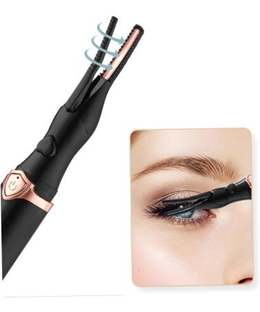 Heated Eyelash Curler Electric Rechargeable Long Lasting Lash Curler for Makeup Black Eyelash Curler for Women - Buy Online on GoSupps.com