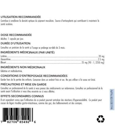 NutriWise Lutein Plus Antioxidant for Eye Health (Bilberry Zeaxanthin Lutein) - Buy Online on GoSupps.com