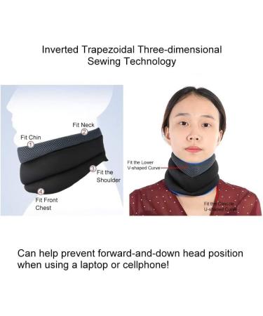 Esasam Neck Traction Brace - Adjustable Neck Support Collar for Pain Relief | Free Neck Pain Guide Included - Buy Online on GoSupps.com