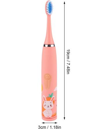 Buy Rechargeable Electric Toothbrush for Kids - 4 Courses 8 Brush Heads USB Charging (Pink) - Ideal for Ages 3+ - Buy Online on GoSupps.com