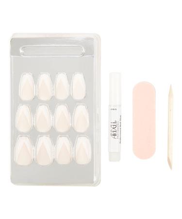 Ardell Nail Addict - Modern French Style | 24 Press-On Artificial Nails with Glue & File | Long Tip Fake Nail Set for Beautiful Fingernails - Buy Online on GoSupps.com
