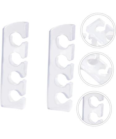 Gel Toe Separators 2 Pairs for Overlapping Toes - Silicone Hammer Toe Dividers for Bunions - Bunion Spreader & Pinky Adjuster - Big Toe Separator Set - Buy Online on GoSupps.com