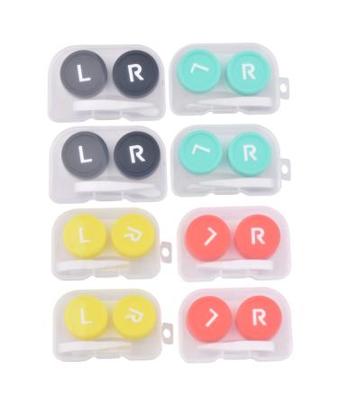 Lurrose tweezers 8-part box-piston-remover tool holder case transparent container container eye lens box suitcase set travel remover tool