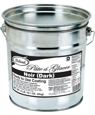 Roland Foods Dark Pate a Glacer, Chocolate Coating, Specialty Imported Food, 8.8-Pound Bucket