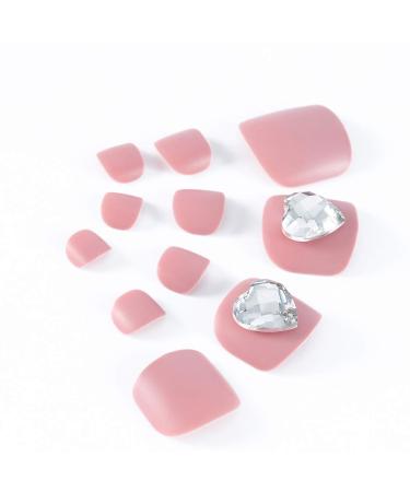 Shop Brishow Artificial Foot Toenails - 24pcs Acrylic Stick-On Nails for Women & Girls | International Shipping - Buy Online on GoSupps.com