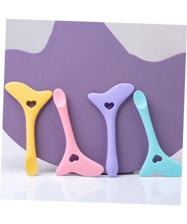 Angoily Eyeliner Aid Silicone Molds Eyeshadow Multipurpose Tool Eyeliner Applicator Tool Eyelash Spoon 11.7X5.9CM Blue - Buy Online on GoSupps.com