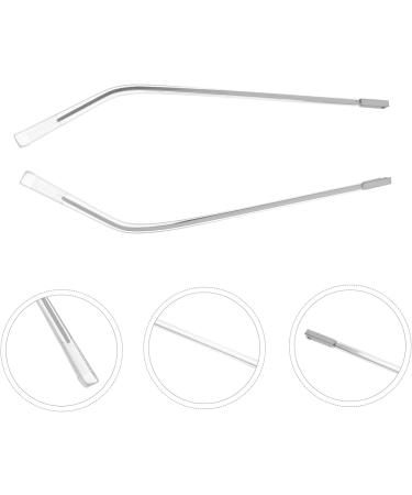 Universal Glasses Replacement Frames - BUIFULSIC 1 Pair of Silver Arms & Legs for Wood Glasses | Durable 12.5x0.3cm Replacement Bars for Halloween & Everyday Use - Buy Online on GoSupps.com