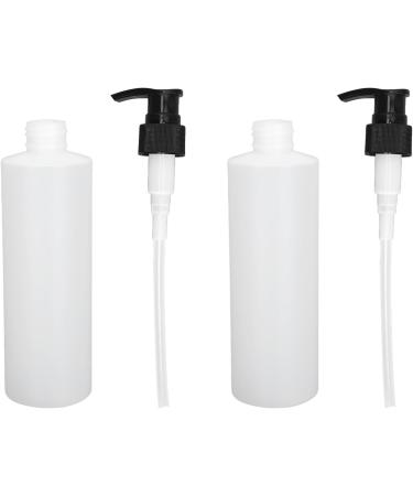 Refillable Reusable ABS Shampoo Dispenser - 250ml Leak-Proof Pump Bottle for Massage Oil & Shampoo - Buy Online on GoSupps.com