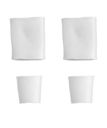HEALLILY Silicone Toe Sleeves - 5 Pairs Open Toe Gel Protectors for Corns, Blisters, Hammer Toes - Callus Relief - Buy Online on GoSupps.com