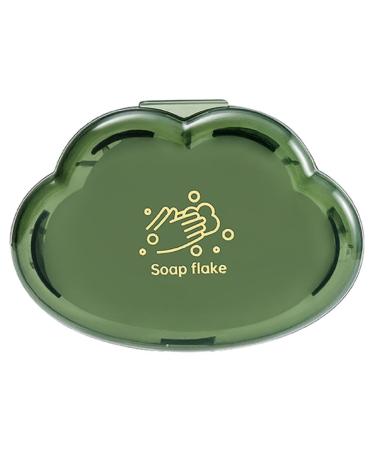 1 Box Soap Tablets Outdoor Travel Soap Flakes Soap Paper Student Hand Wash Soap Mini Portable Soap Sheets Travel Soap Tablets Green