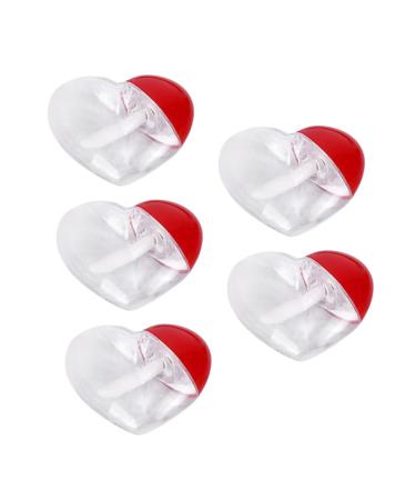 Homoyoyo Lot de 5 Set de Tubes de Gloss L vres de C ur Plastique Transparent Vides et Rechargeables Format Petit pour Maquillage L vres Voyage et Rangement Cosm tique Pratique