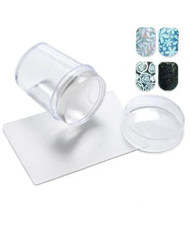 Nail Stamp & Scraper - Clear Silicone Jelly Nail Art Stamper | International Shipping - Buy Online on GoSupps.com
