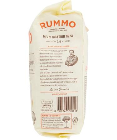  Italian Gourmet E.R. Rummo Mezzi Rigaton N. 51 Durum Wheat Semolina Pasta 500 g + Box Italian Gourmet Tomato Pulp 400 g - Buy Online on GoSupps.com