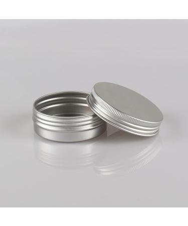 Buy 50 PCS 40ml Silver Aluminum Screw Cap Containers | Ideal for Cosmetics & Craft Storage | International Shipping - Buy Online on GoSupps.com