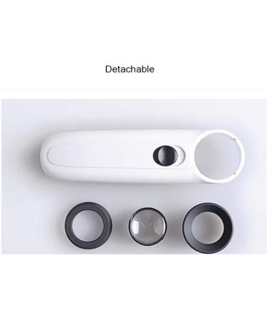 Hand Held 40X Magnifier Glass Lighted Magnifier Jewelry Loupe with 2 LED Light Better Life - Buy Online on GoSupps.com