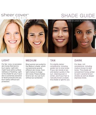 Sheer Cover Studio Conceal and Brighten Highlight Trio - Medium/Tan Shade with FREE Concealer Brush - 3 Grams - Buy Online on GoSupps.com