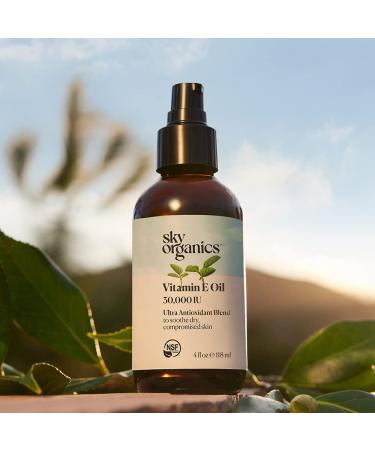 Sky Organics Vitamin E Oil Blend for Face - 36,000 IUs - Moisturize, Restore & Smooth - 4 fl. Oz - Buy Online on GoSupps.com