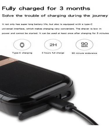 Buy Premium Waterproof Electric Razors for Men | Portable Rechargeable Shavers & Beard Trimmers | Gold with Gift Box - Buy Online on GoSupps.com