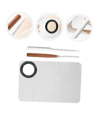 FRCOLOR 3 Sets Color Stick Palette - Stainless Steel Makeup Scraper & Mixing Tray for Artists | Premium Pigment Plates & Cosmetic Tools - 14.5x1cm - Buy Online on GoSupps.com