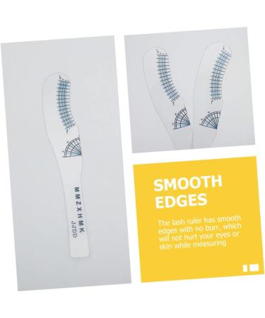 Beavorty 50 Pcs Eyelash Measuring Ruler Paper Eyelash Rulers Eyelash Curling Degree Rulers Sector Extend 1 count (Pack of 1) As Shownx5pcs - Buy Online on GoSupps.com
