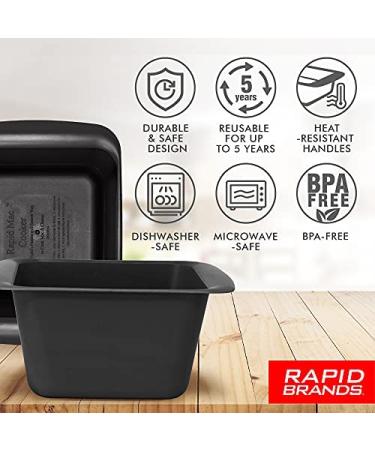 Rapid Mac Cooker - Microwave Macaroni & Cheese in 5 Minutes - Dorm, Small Kitchen, Office - Dishwasher-Safe, BPA-Free - Blue 1-Pack - Buy Online on GoSupps.com