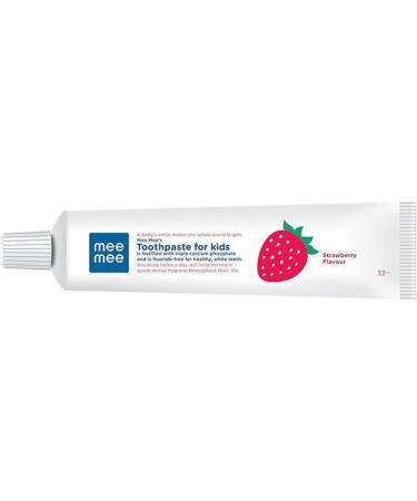 Fluoride-Free Mild Strawberry Toddler Toothpaste - 70g | Safe for Kids | International Shipping - Buy Online on GoSupps.com