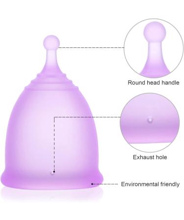 Menstruation Cup - Guador Reusable Medical Silicone Menstrual Cup Size S for Normal Flow with Sterilizer & Cleaning Brush - Buy Online on GoSupps.com