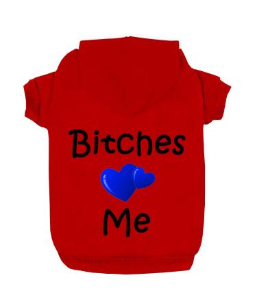 Dog Hoodie Dog Clothing Hood Pullis love me fleece sweater winter sweat shirt warm cotton hoodie for small dog medium large dog xxl red