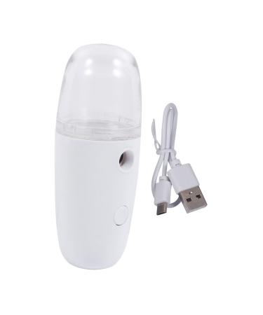 Beaupretty 1 Ensemble Appareil d'hydratation par pulv risation skincare skin care portable vide peau pulv risateur main brumisateur facial Face Humidificateur Plastique blanche