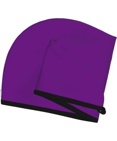 Buy Hair Towel Wrap - Quick Drying Towel Turban with Button (Purple) - Best Hair Drying Solution for Fast Results - Buy Online on GoSupps.com