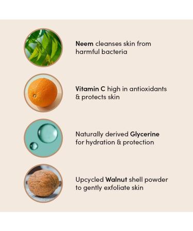 Urban Veda Purifying Body Scrub | Salicylic Acid and Witch Hazel | Natural Pore Cleaner for Back Acne & Body Acne Treatment | Active Neem & Tea Tree Oil for Skin | For Oily & Congested Skin | 200 ML - Buy Online on GoSupps.com