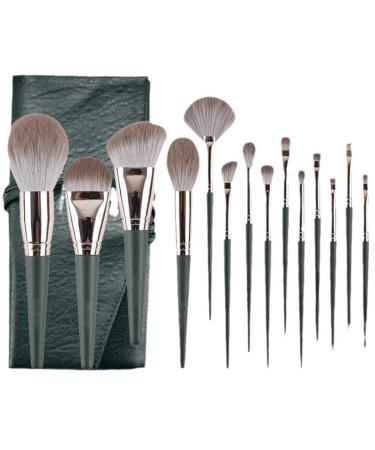 TRgqify-KM Eyeshadow Brush Contour Brush Beginner-Friendly Makeup Brushes: Complete Set for Flawless On-The-Go Application 14 large bare brushes