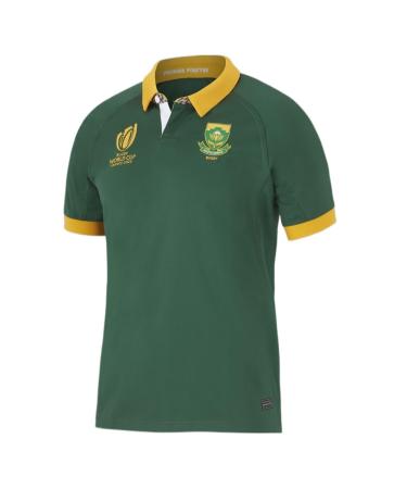 2023 RWC Springbok Stadium Jersey Rugby Jersey Rugby T-Shirt Polo Shirt Men's Match Training Football Jersey L Green