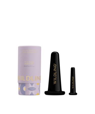 WILDLING Lumin Cupping Set I Facial Cupping Tools to Decrease Puffiness Increase Collagen Production Sculpt Cheeks + Chin Detox + Clear Breakouts