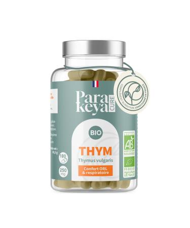 Thym Bio | Confort Respiratoire & Sph re ORL | Apaise la Gorge et D gage les Voies Respiratoires | Compl ment Alimentaire Naturel & Bio | Cure de 180 G lules 180 unit (Lot de 1)