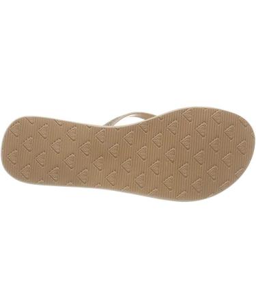 Buy Roxy Women's Napili Flip Flops - Stylish Beige 38 EU | International Shipping Available - Buy Online on GoSupps.com
