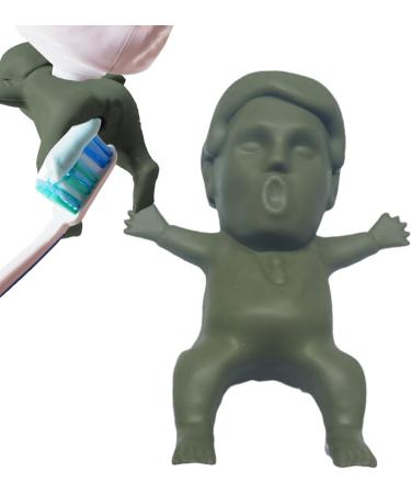 BUKISA Funny Toothpaste Cap - Pump Lid Squeezer with Fun President's | Toothpaste Gadgets for Tube Squeezing Toothpaste Accessories for Adult and Kids Bathroom Green - Buy Online on GoSupps.com