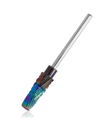 Mesee 5 in 1 Pro Nail Drill Bit 3/32" Shank Tapered Barrel Nail Bit Tungsten Steel Nail File Drill Bit for Manicure Pedicure Acrylic Hard Gel Nails Art Polishing Cuticle Removal