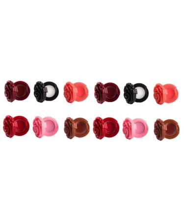 Beavorty 12 Pcs Empty Eyeshadow Containers Travel Bottles for Cosmetics Eyeshadow Palette Eyelash Bracket