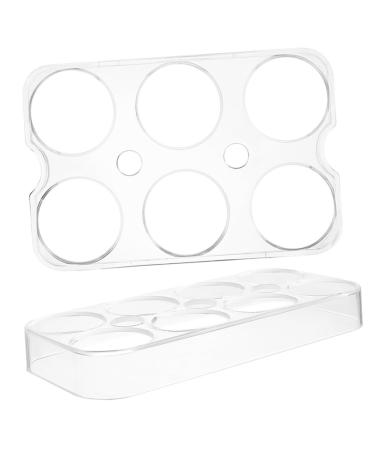 RORPOIR 2pcs Fridge Eggs Egg Holder Refrigerator Kitchen Egg Holder Egg Racks Egg Tray Storage Box No Cover