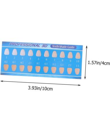 FRCOLOR 60 STK Tooth Coloring Card | Dental Color Guide for Whitening & Bleaching | Oral Care Tool - Disposable Teeth Color Key - 2 Pieces | Optimal for International Shipping - Buy Online on GoSupps.com