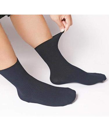 DOITOOL 4 Pairs Diabetic Cotton Crew Socks for Elderly Patient Women - Buy Online on GoSupps.com